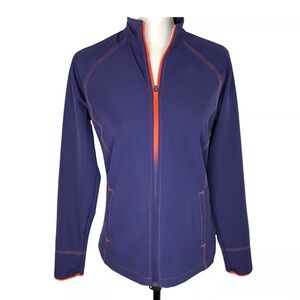 Slazenger Women's Purple Golf Jacket Size Small Lightweight Zip up